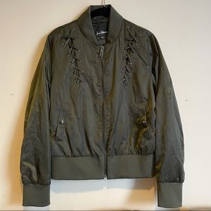 Green bomber jacket